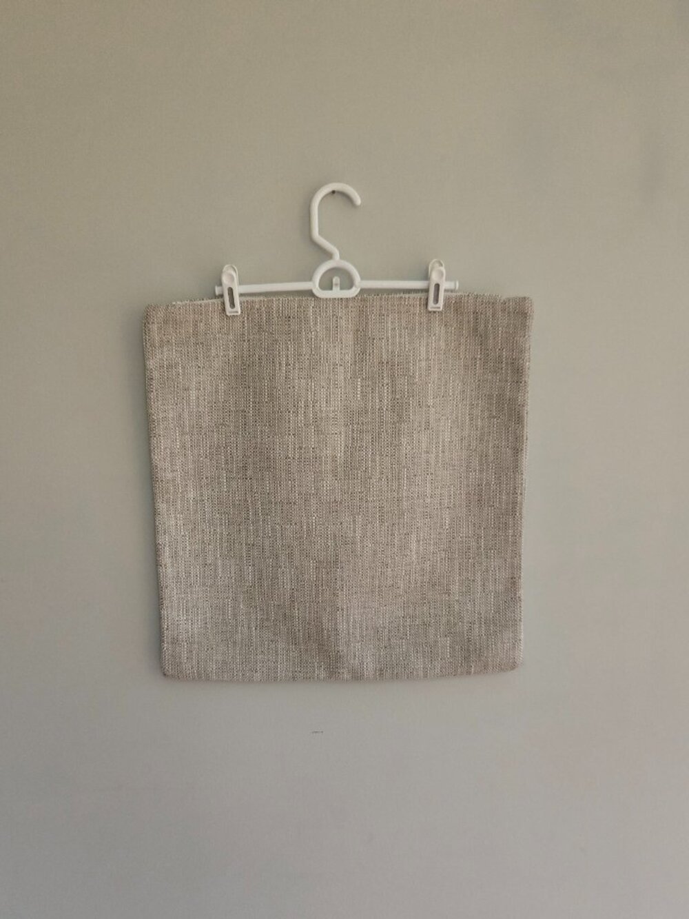 Tan Woven Tweed Pillow Cover 20 x 20